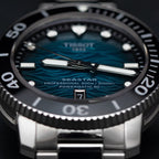 Tissot Seastar 2000 Professional Powermatic 80 Blue Dial Silver Steel Strap Watch for Men - T120.607.11.041.00