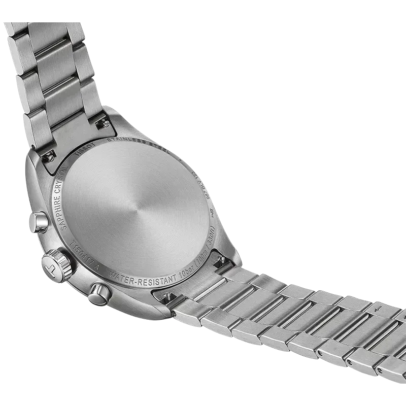 Tissot PR 100 Chronograph Green Dial Silver Steel Strap Watch for Men - T150.417.11.091.00