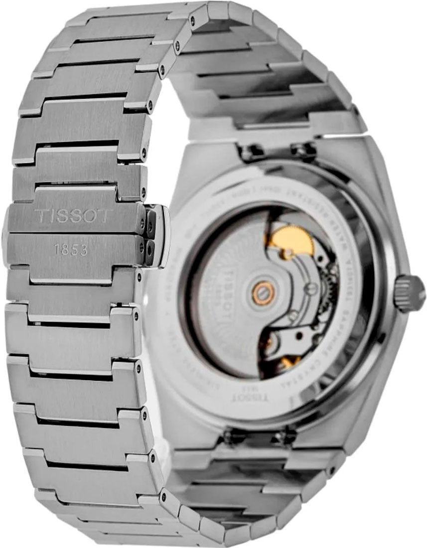 Tissot PRX Powermatic 80 18K Silver Dial Silver Steel Strap Watch for Men - T931.407.41.031.00