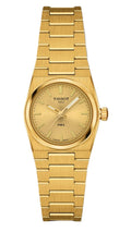 Tissot PRX 25mm Gold DIal Gold Steel Strap Watch for Women - T137.010.33.021.00