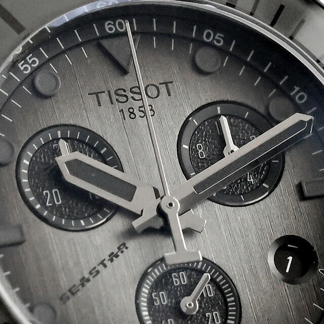 Tissot Seastar 1000 Chronograph Black Dial Black Steel Strap Watch for Men - T120.217.33.061.00