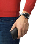 Tissot PR516 Chronograph Black Dial Silver Steel Strap Watch for Men - T149.417.11.051.00
