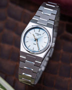 Tissot PRX Quartz Ice Blue Dial Silver Steel Strap Watch for Women - T137.010.11.351.00
