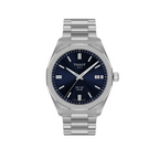 Tissot PRC 100 Solar Quartz Blue Dial Silver Steel Strap Watch for Men - T151.422.11.041.00