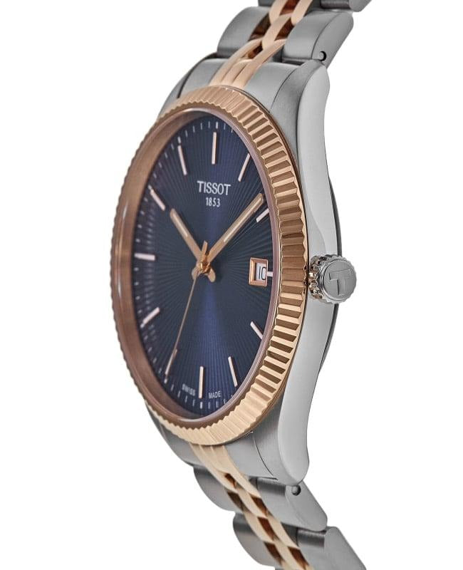 Tissot Ballade Quartz Blue Dial Two Tone Steel Strap Watch for Men - T156.410.22.041.00
