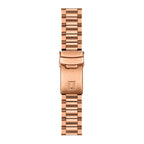 Tissot PRS 516 Chronograph Black Dial Rose Gold Steel Strap Watch for Men - T149.417.33.051.00