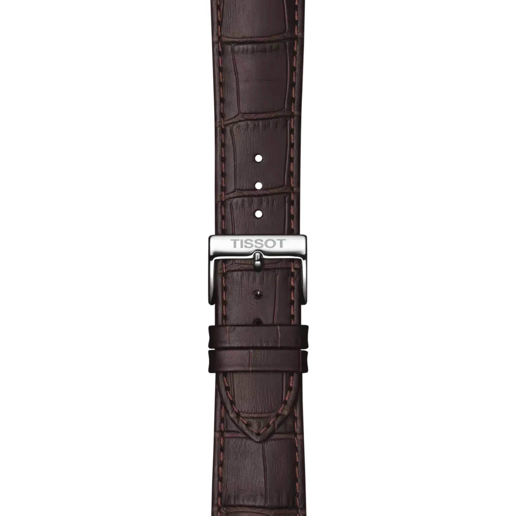 Tissot T Classic Dream Quartz White Dial Brown Leather Strap Watch for Men - T129.410.16.013.00