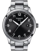 Tissot T-Sport Gent XL Black Dial Silver Steel Strap Watch for Men - T116.410.11.057.00