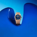 Tissot PRX Powermatic 80 Blue Dial Rose Gold Steel Strap Watch for Men - T137.407.33.041.00