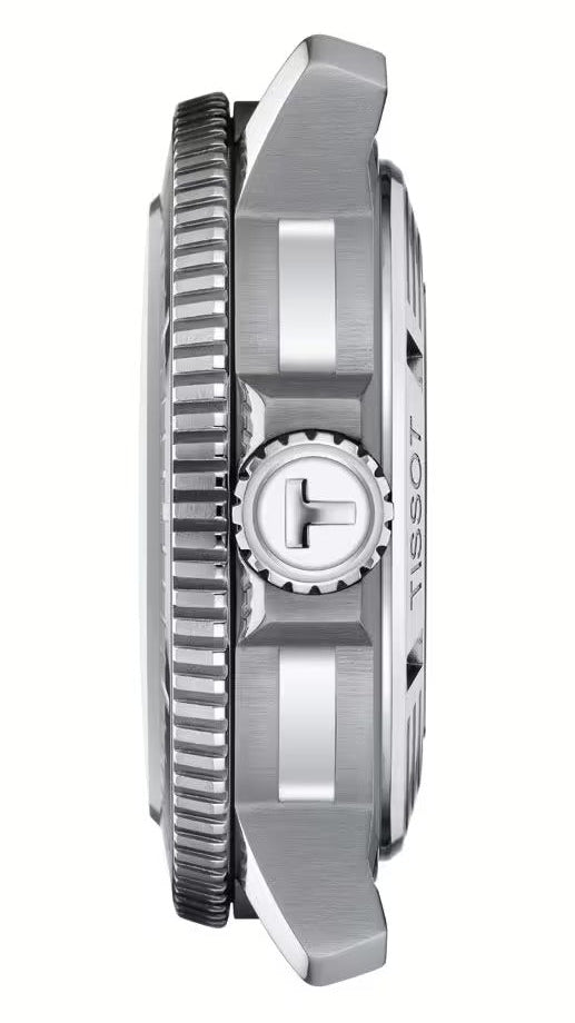 Tissot Seastar 2000 Professional Powermatic 80 Blue Dial Silver Steel Strap Watch for Men - T120.607.11.041.00