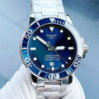Tissot Seastar 1000 Powermatic 80 Blue Dial Silver Steel Strap Watch for Men - T120.407.11.041.03
