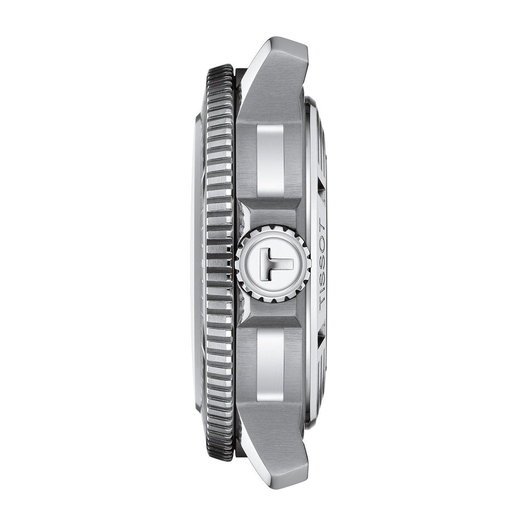 Tissot Seastar 2000 Professional Powermatic 80 Blue Dial Silver Steel Strap Watch for Men - T120.607.11.041.01