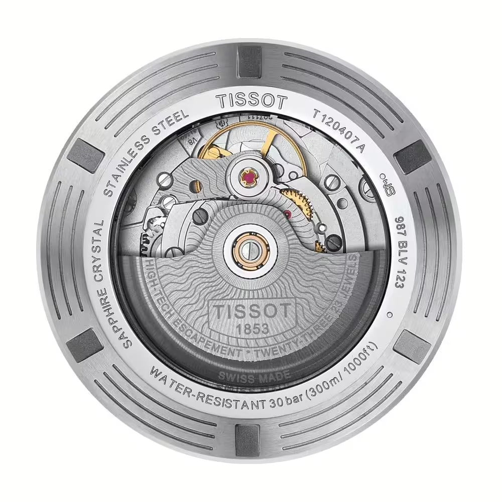 Tissot Seastar 1000 Powermatic 80 Blue Dial Silver Steel Strap Watch for Men - T120.407.11.041.03