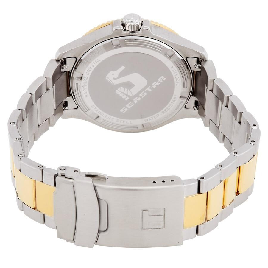 Tissot Seastar 1000 Quartz Black Dial Two Tone Steel Strap Watch for Men - T120.410.22.051.01