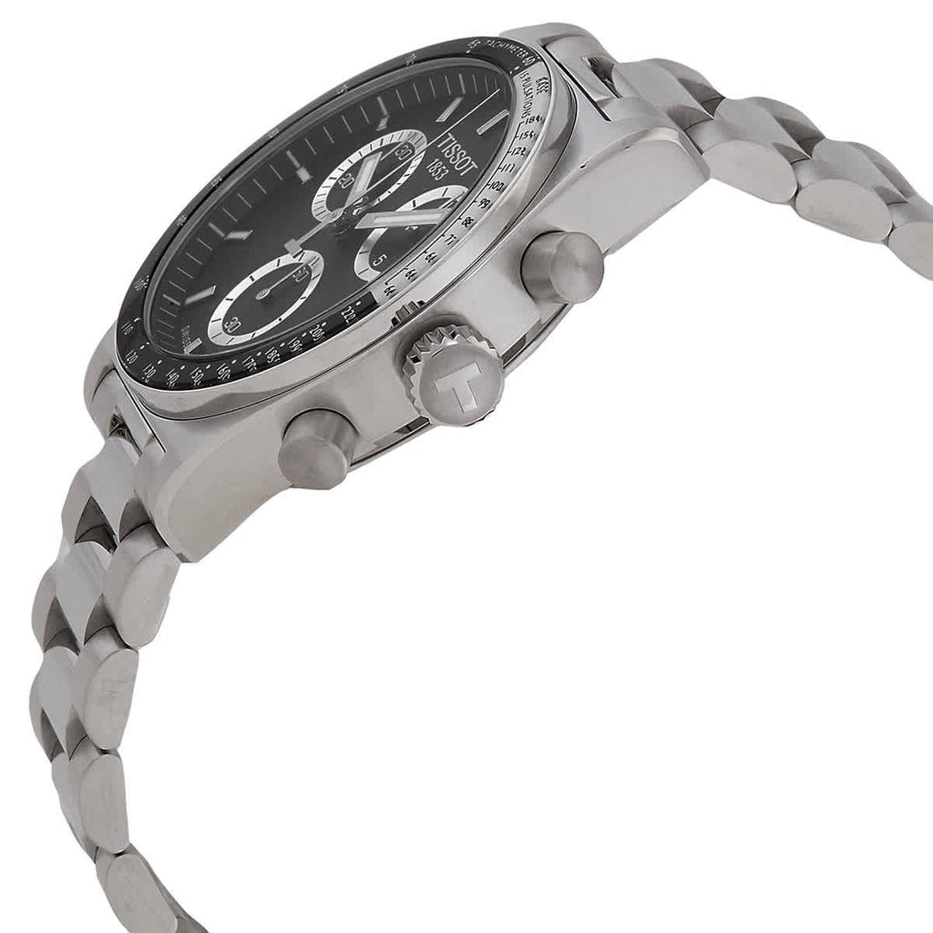 Tissot PR516 Chronograph Black Dial Silver Steel Strap Watch for Men - T149.417.11.051.00