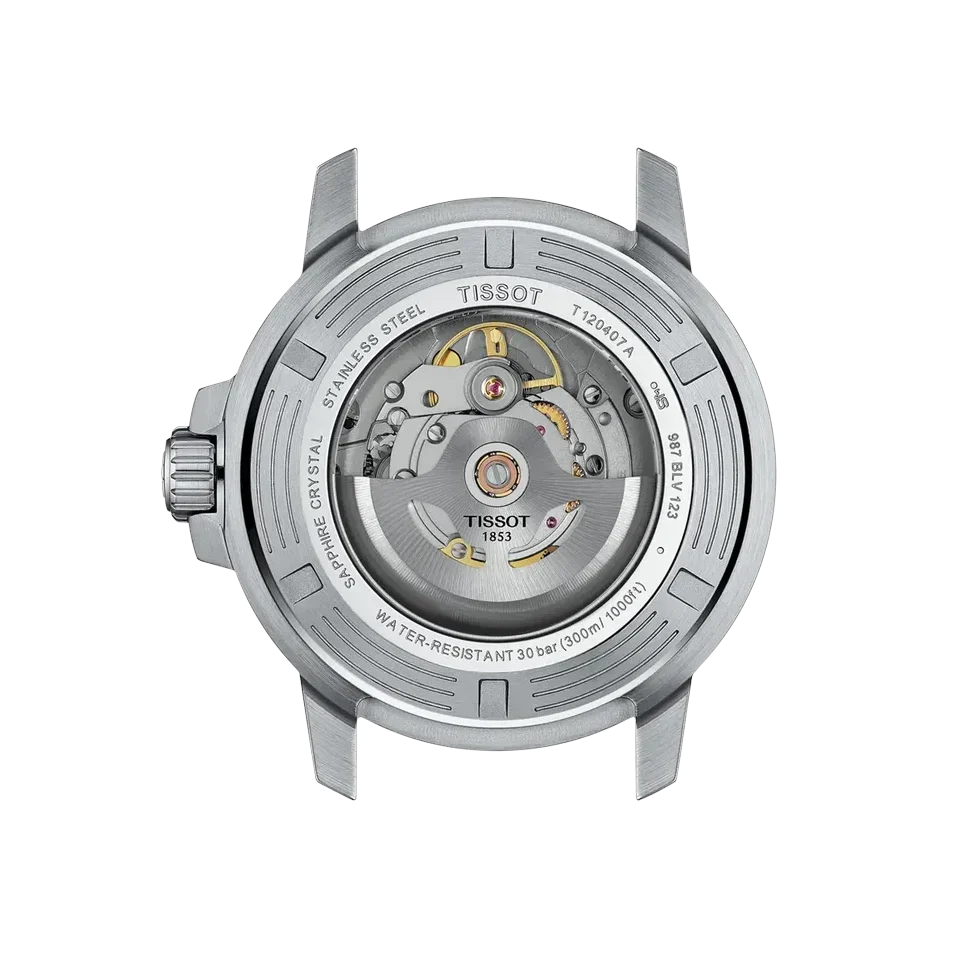 Tissot Seastar 1000 Powermatic 80 Grey Dial Silver Steel Strap Watch for Men - T120.407.11.081.01
