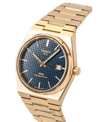 Tissot PRX Powermatic 80 Blue Dial Rose Gold Steel Strap Watch for Men - T137.407.33.041.00