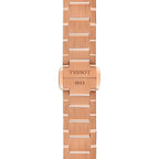 Tissot PRX Diamonds Rose Gold Dial Rose Gold Steel Strap Watch for Women - T137.010.33.506.00