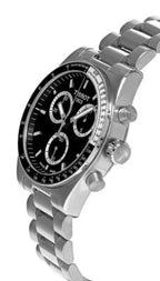 Tissot PR516 Chronograph Black Dial Silver Steel Strap Watch for Men - T149.417.11.051.00