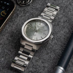 Tissot PRC 100 Solar Quartz Silver Dial Silver Steel Strap Watch for Men - T151.422.11.031.00