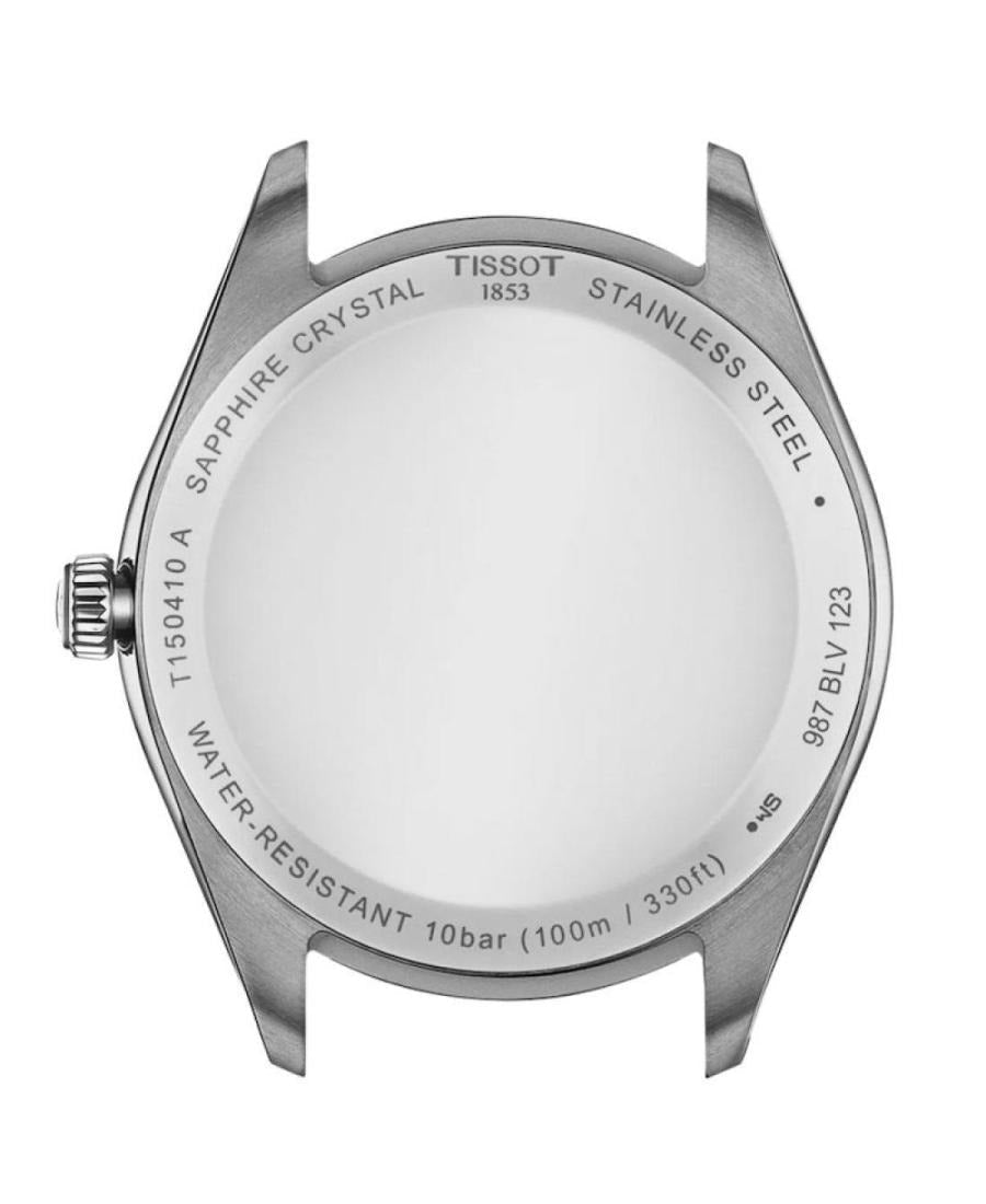 Tissot PR 100 Black Dial Silver Steel Strap Watch for Men - T150.410.11.051.00