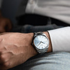 Tissot PR 100 Ice Blue Dial Silver Steel Strap Watch for Men - T150.410.11.351.00