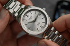 Tissot PRC 100 Solar Quartz Silver Dial Brown Leather Strap Watch for Men - T151.422.16.031.00