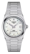 Tissot PRX Quartz Mother of Pearl Dial Silver Steel Strap Watch for Women- T137.210.11.111.00