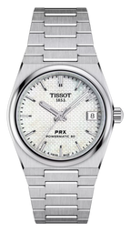 Tissot PRX Quartz Mother of Pearl Dial Silver Steel Strap Watch for Women- T137.210.11.111.00