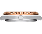 Tissot PRX Powermatic 80 18K Gold Brown Dial Silver Steel Strap Watch for Men - T931.407.41.291.00