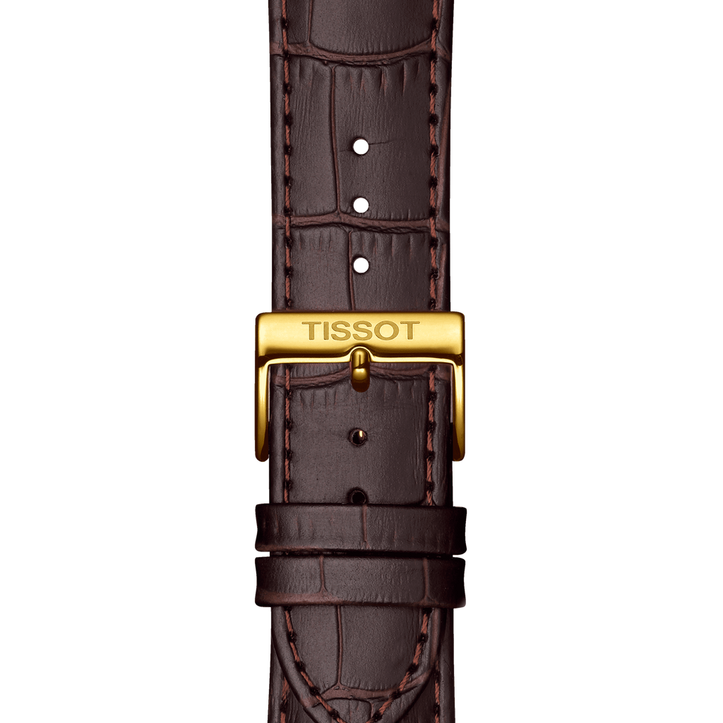 Tissot Classic Dream Ivory Dial Brown Leather Strap Watch for Men - T129.410.26.263.00