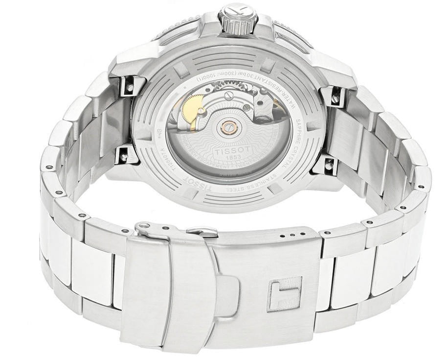 Tissot Seastar 1000 Powermatic 80 Grey Dial Silver Steel Strap Watch for Men - T120.407.11.081.01