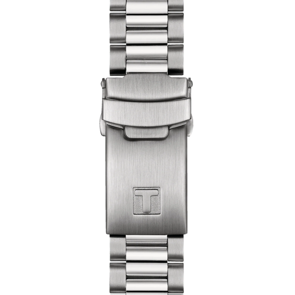 Tissot PR516 Chronograph Black Dial Silver Steel Strap Watch for Men - T149.417.11.051.00