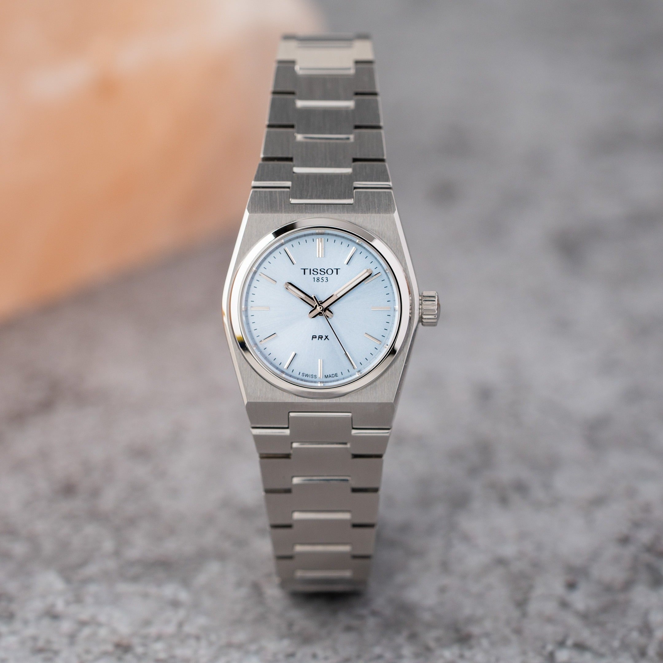 Tissot PRX Quartz Mother of Pearl Dial Silver Steel Strap Watch for Women - T137.010.11.111.00