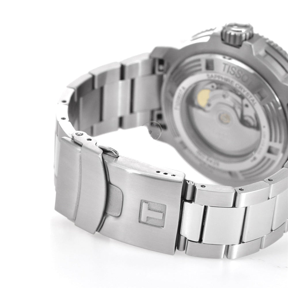 Tissot Seastar 2000 Professional Powermatic 80 Blue Dial Silver Steel Strap Watch for Men - T120.607.11.041.00