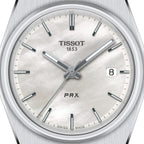 Tissot PRX Quartz Mother of Pearl Dial Silver Steel Strap Watch for Women- T137.210.11.111.00