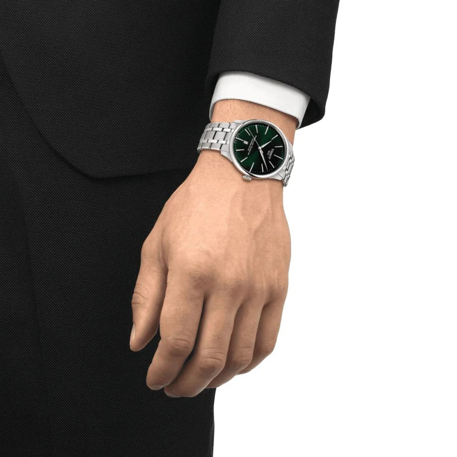 Tissot Chemin Des Tourelles Powermatic 80 Blue Dial Silver Steel Strap Watch for Men - T139.407.11.048.00