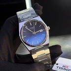 Tissot Powermatic 80 Automatic Gradient Blue Dial Silver Steel Strap Watch for Men - T137.407.11.051.01