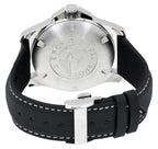 Longines Conquest Stainless Steel Black Dial Black Leather Strap Date Divers Quartz Mens Watch L3.760.4.56.3