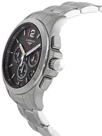 Longines Conquest V.H.P. Chronograph Stainless Steel Black Dial Perpetual Calendar Date Quartz Mens Watch L3.717.4.66.6