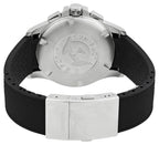 Longines Conquest V.H.P. Chronograph Stainless Steel Silver Dial Black Rubber Strap Perpetual Calendar Date Quartz Mens Watch L3.727.4.76.9