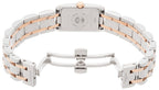 Longines DolceVita Stainless Steel & Rose Gold Mother-Of-Pearl Dial Diamonds Rectangle Quartz Womens Watch L5.258.5.87.7