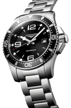Longines HydroConquest Stainless Steel Black Dial Date Divers Quartz Mens Watch L3.840.4.56.6