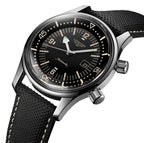 Longines Legend Diver Automatic Stainless Steel Black Dial Black Fabric Strap Date Divers Unisex Watch L3.374.4.50.0