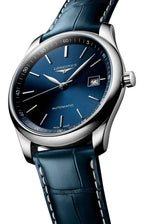Longines Master Collection Automatic Stainless Steel Blue Dial Blue Leather Strap Date Mens Watch L2.793.4.92.0
