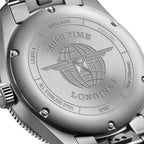 Longines Spirit Zulu Time Automatic GMT Chronometer Stainless Steel Black Dial Date Mens Watch L3.812.4.53.6