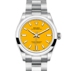 oyster perpetual jaune 31mm