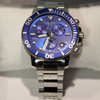 Tissot Seastar 1000 Chronograph Blue Dial Silver Steel Strap Watch For Men - T120.417.11.041.00