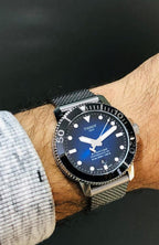 Tissot Seastar 1000 Powermatic 80 Blue Dial SIlver Mesh Bracelet Watch For Men - T120.407.11.041.02