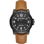 Michael Kors Men's Watch Paxton 43mm Black Leather